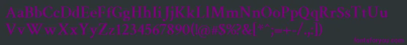 CrimsonSemibold Font – Purple Fonts on Black Background