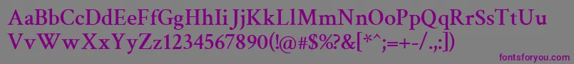 CrimsonSemibold Font – Purple Fonts on Gray Background