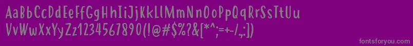 fuente HastolerRegular – Fuentes Grises Sobre Fondo Morado