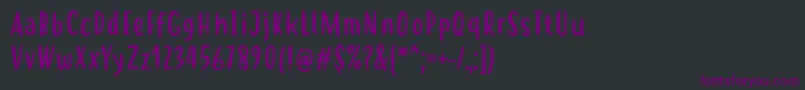 Шрифт HastolerRegular – фиолетовые шрифты на чёрном фоне