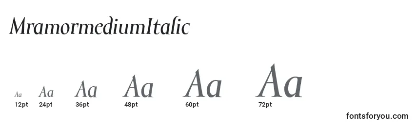 MramormediumItalic Font Sizes