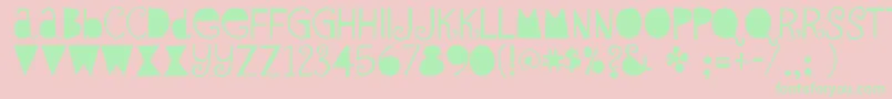 SybilGreen Font – Green Fonts on Pink Background