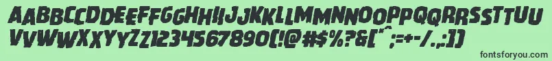 Howlinmadstagital Font – Black Fonts on Green Background