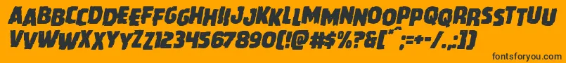 Howlinmadstagital Font – Black Fonts on Orange Background