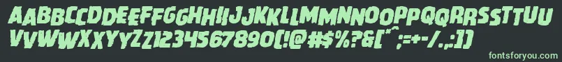 Howlinmadstagital Font – Green Fonts on Black Background