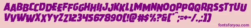 Howlinmadstagital Font – Purple Fonts on Pink Background