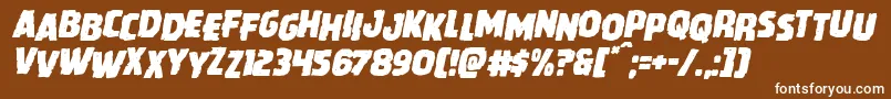Подробнее о шрифте Howlinmadstagital Шрифт Howlinmadstagital – белые шрифты на коричневом фоне