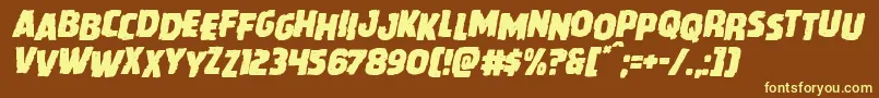 More about Howlinmadstagital Font Howlinmadstagital Font – Yellow Fonts on Brown Background