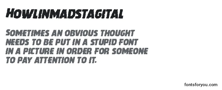 Howlinmadstagital Font