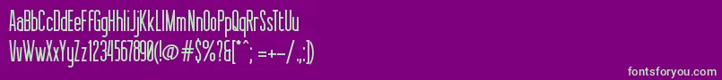 Sessions Font – Green Fonts on Purple Background