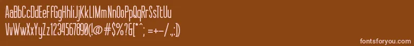 Sessions Font – Pink Fonts on Brown Background