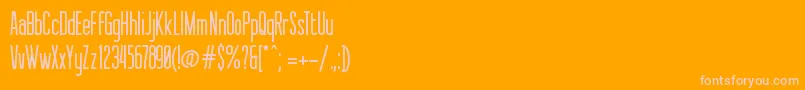 Sessions Font – Pink Fonts on Orange Background