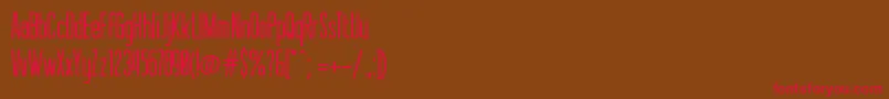 Sessions Font – Red Fonts on Brown Background