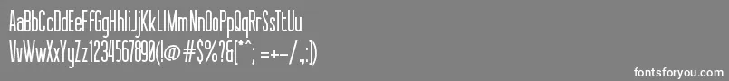 Sessions Font – White Fonts on Gray Background