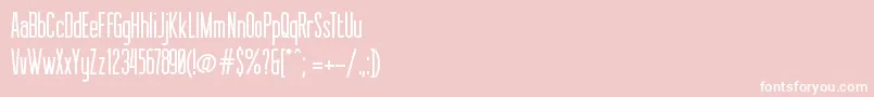 Sessions Font – White Fonts on Pink Background