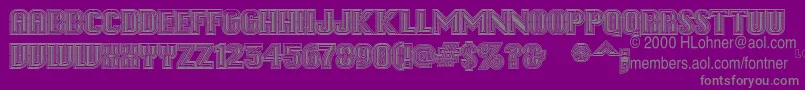 Lab Font – Gray Fonts on Purple Background