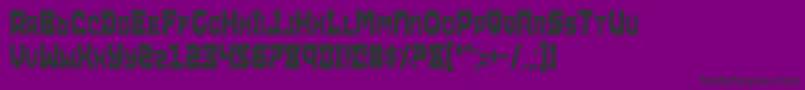 Шрифт Airac – чёрные шрифты на фиолетовом фоне