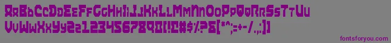Шрифт Airac – фиолетовые шрифты на сером фоне