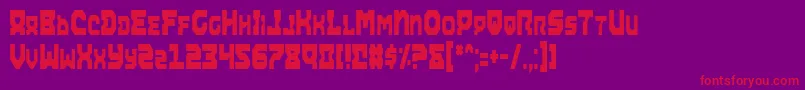 Airac Font – Red Fonts on Purple Background