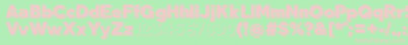 TabarraShadowFfp Font – Pink Fonts on Green Background