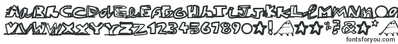 Шрифт PaintblackWhite – шрифты, начинающиеся на P