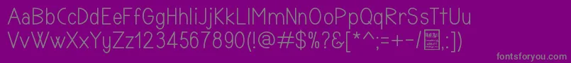 TyponomeDemo Font – Gray Fonts on Purple Background