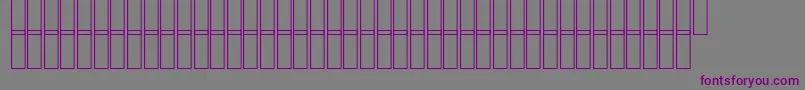 フォントAcsFayrouzExtraBold – 紫色のフォント、灰色の背景