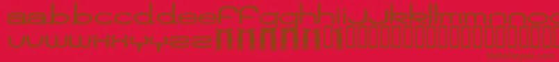 Jamiro Font – Brown Fonts on Red Background