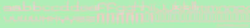 Jamiro Font – Pink Fonts on Green Background