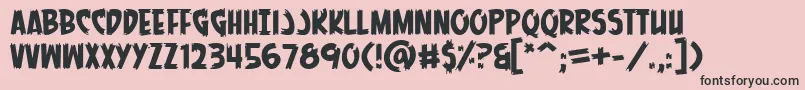 MenOfScience Font – Black Fonts on Pink Background