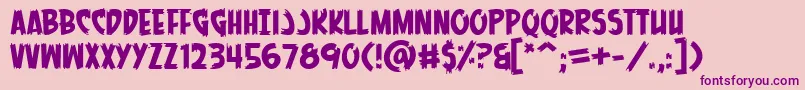 MenOfScience Font – Purple Fonts on Pink Background