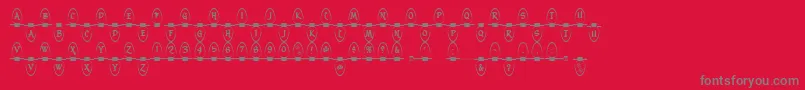 Police Christmas Lights Indoor – polices grises sur fond rouge