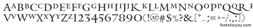MonumentAlternate-fontti – käyntikorttien fontit