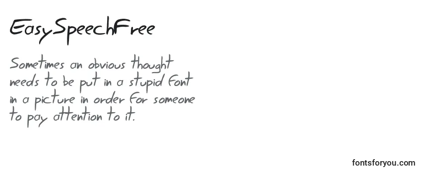 Review of the EasySpeechFree (75576) Font