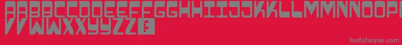 Psychedelic Font – Gray Fonts on Red Background