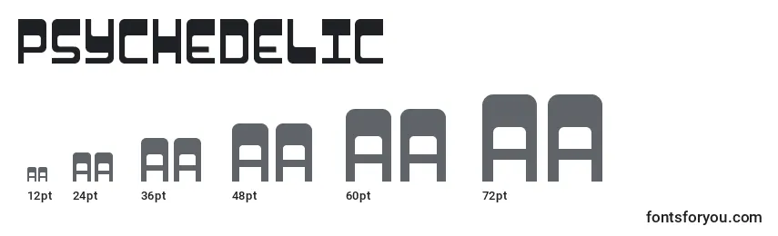 Psychedelic Font Sizes