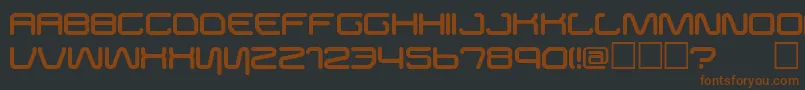 Buster Font – Brown Fonts on Black Background