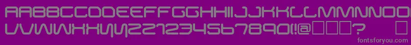 Buster Font – Gray Fonts on Purple Background