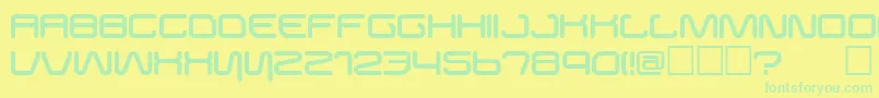 Buster Font – Green Fonts on Yellow Background