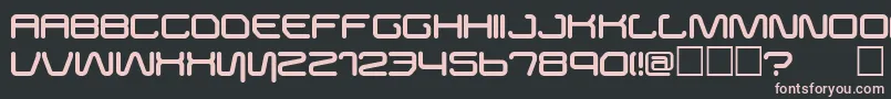 Buster Font – Pink Fonts on Black Background