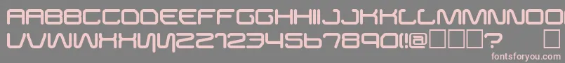 Buster Font – Pink Fonts on Gray Background