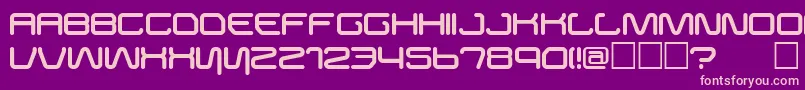 Buster Font – Pink Fonts on Purple Background
