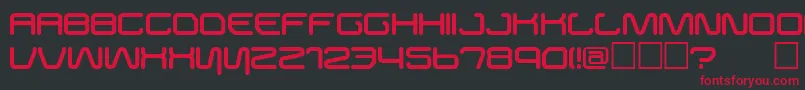 Buster Font – Red Fonts on Black Background