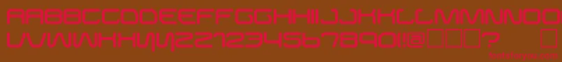 Buster Font – Red Fonts on Brown Background