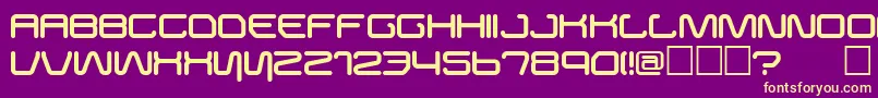 Buster Font – Yellow Fonts on Purple Background