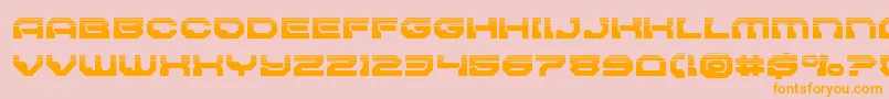 Pulsarclasssolidhalf Font – Orange Fonts on Pink Background