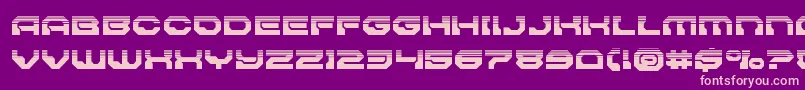 Pulsarclasssolidhalf Font – Pink Fonts on Purple Background