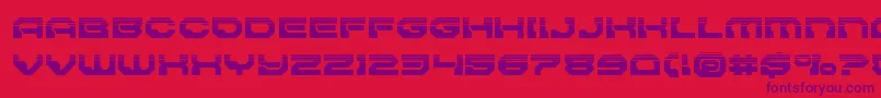 Pulsarclasssolidhalf Font – Purple Fonts on Red Background