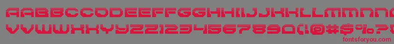 Pulsarclasssolidhalf Font – Red Fonts on Gray Background