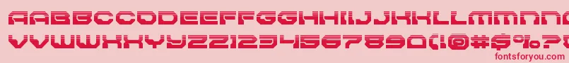 Pulsarclasssolidhalf Font – Red Fonts on Pink Background